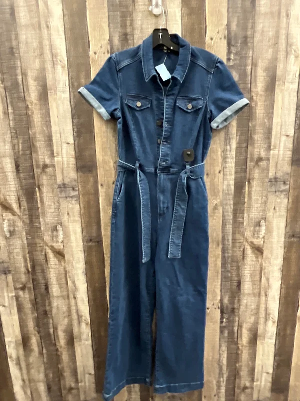 women's jumpsuits with self-ties at the waistJumpsuit By Paige In Blue Denim, Size: S