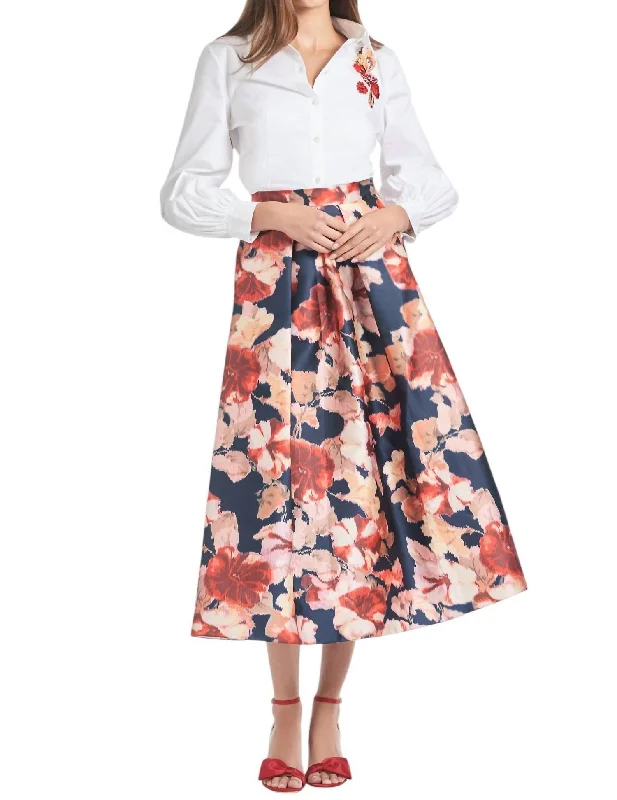 women's pencil pleat skirtsLeighton Skirt In Bedford Bouquet