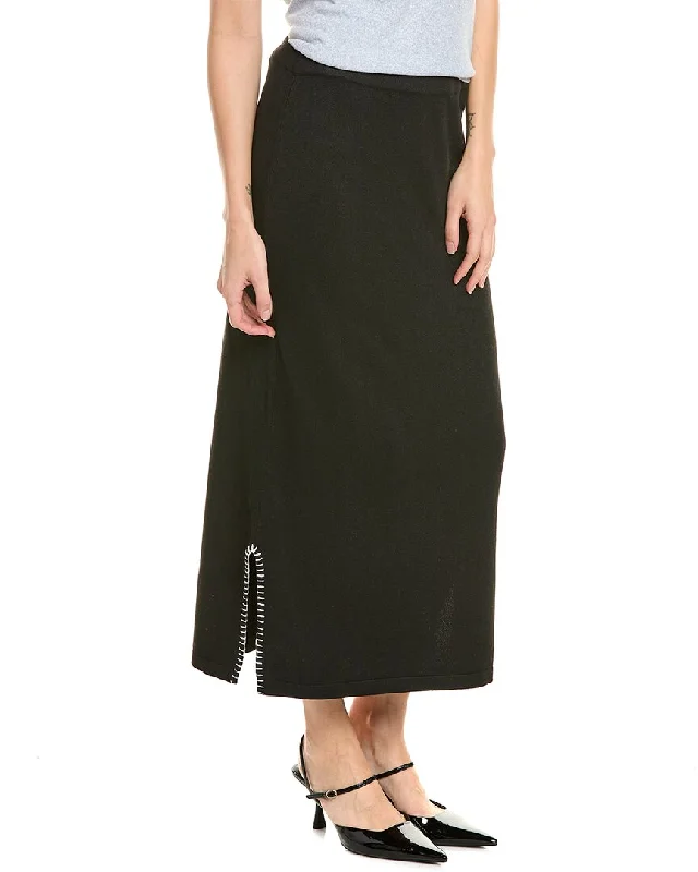 women's floral skirtsVince Camuto Whipstitch Midi Skirt