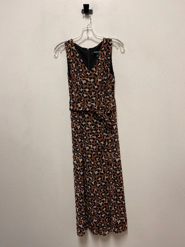 women's jumpsuits with round necksJumpsuit By Roz And Ali In Animal Print, Size: S