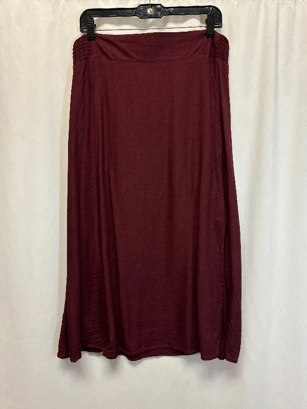 women's dressy circle skirtsSkirt Midi By Old Navy In Maroon, Size: L