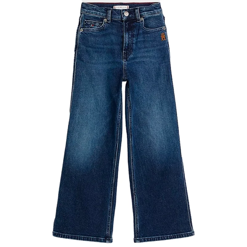 women's denim jeans for petite womenTommy Hilfiger Mabel Wide Leg Bukser Popessentialblue