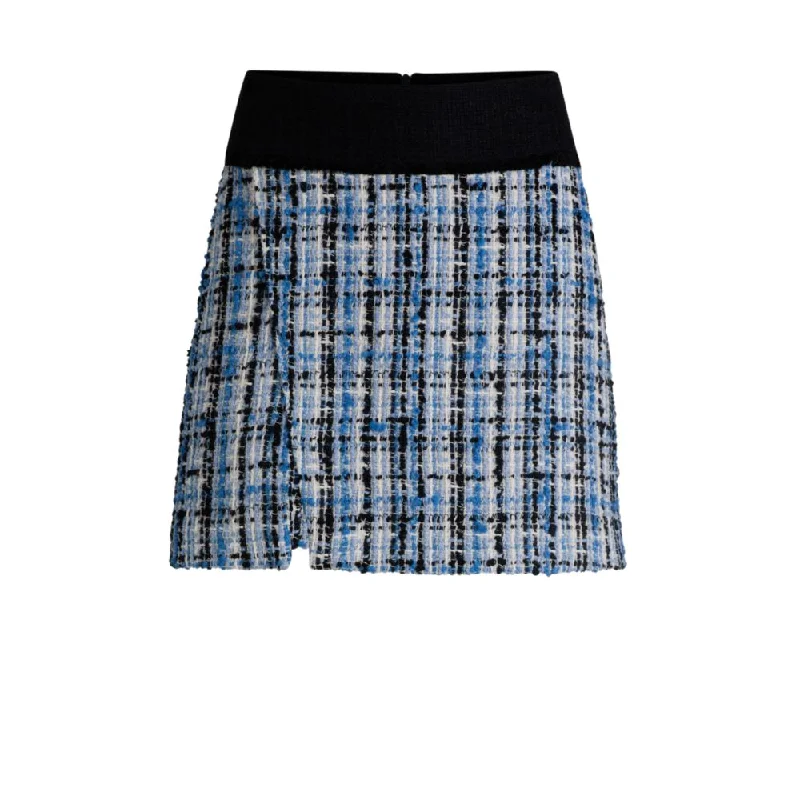 women's casual skirtsMini skirt in multicolored tweed