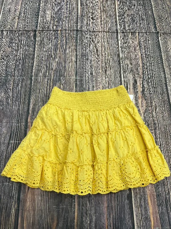 women's woven A-line skirts for summerSkirt Mini & Short By American Eagle In Yellow, Size: Xs