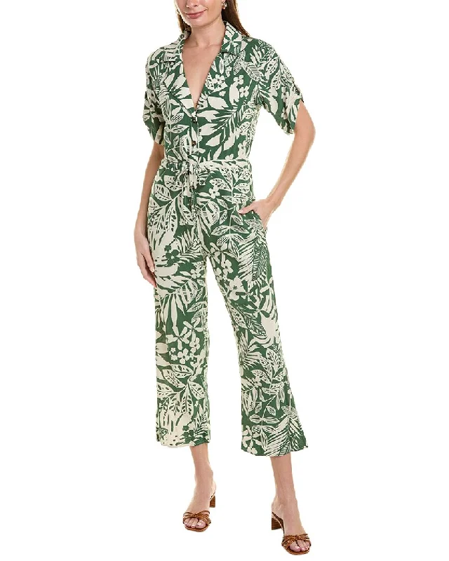 women's jumpsuits for statement fashionDress Forum Sweet Summer Linen-Blend Jumpsuit