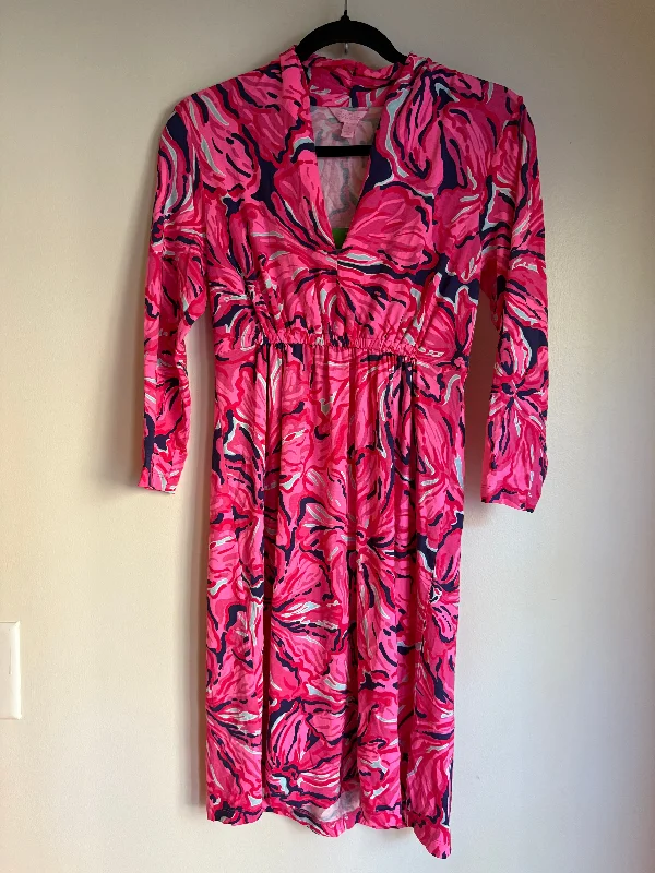 women's minimalist dressesDress Party Midi By Lilly Pulitzer In Multi-colored, Size: Xs