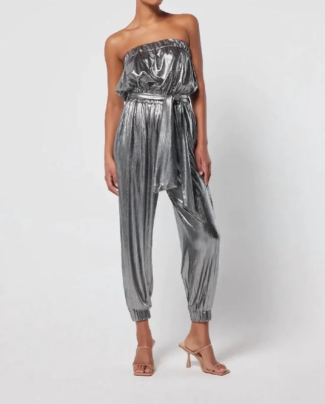 women's skinny pantsAmayah Jumpsuit In Grey