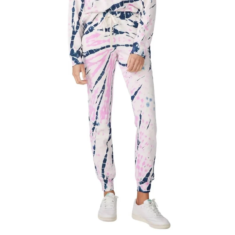 women's everyday pantsBanboo Pant In Hot Pink Tie Dye