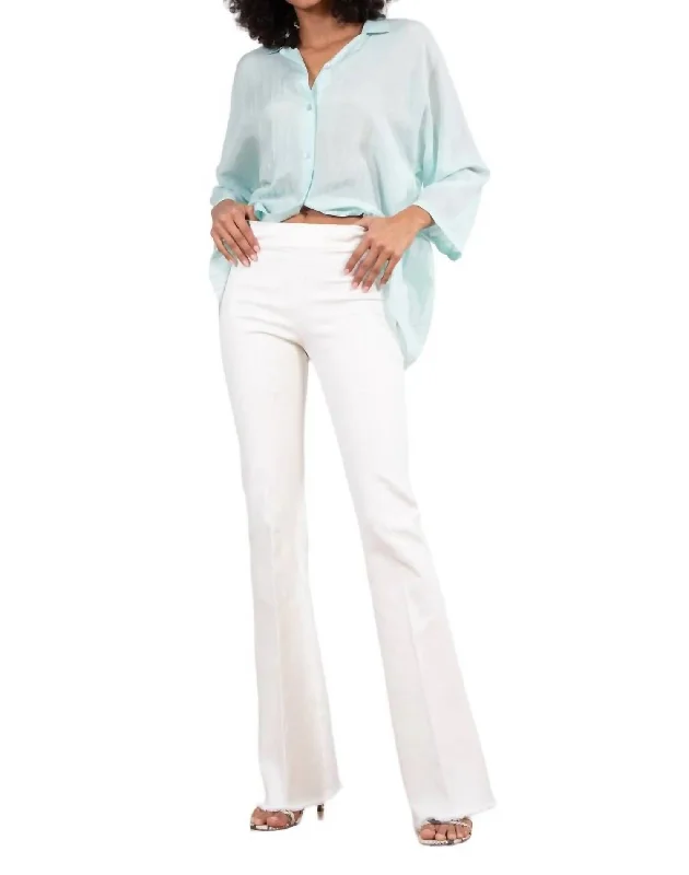 women's chiffon pantsBellini Long Denim Pant In White