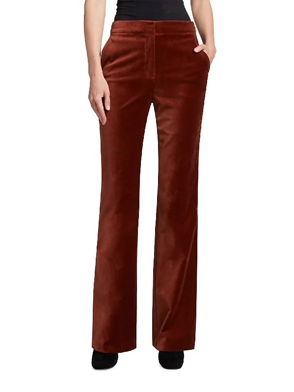 women's travel pantsBlake Flare Trouser In Mahogany