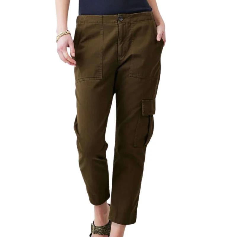 women's petite pantsCharlie Cargo Pant In Olive