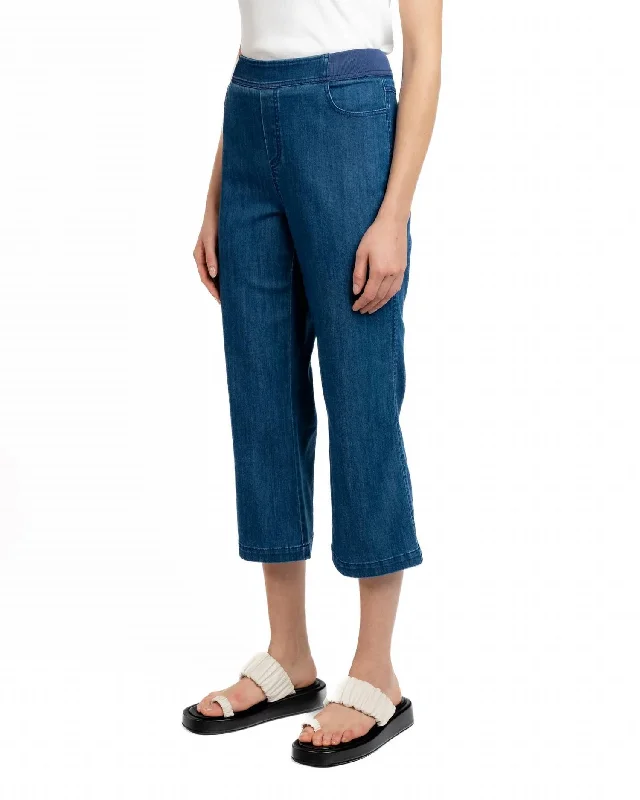 women's luxury pantsCrop Denim Pant In Indigo