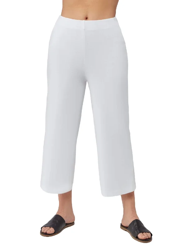 women's retro pantsCropped Full Pant In White