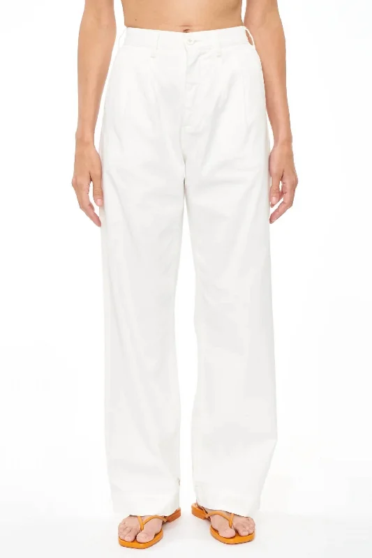 women's bootcut pantsEllery High Rise Wide Leg Trouser In Alabaster