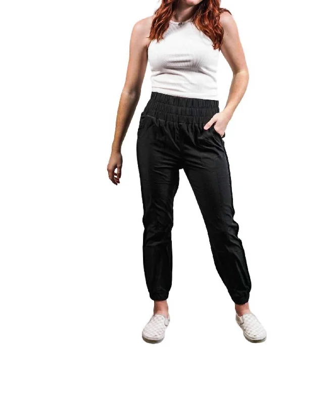 women's adventure pantsHigh Waisted Joggers In Black