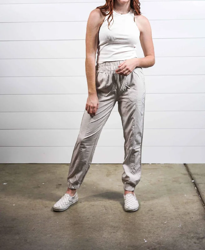 women's nursing pantsHigh Waisted Joggers In Coconut Milk