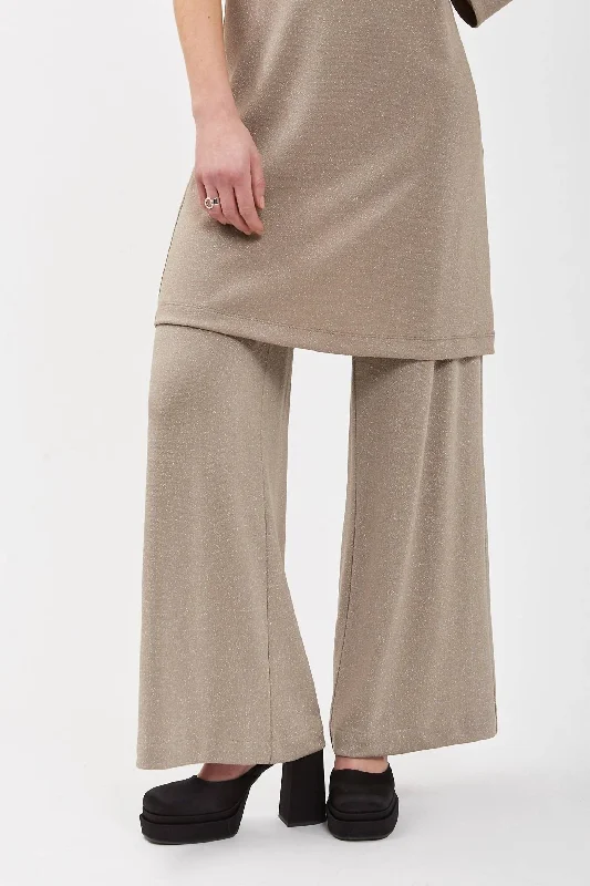 women's thermal pantsPalazzo Pants In Champagne