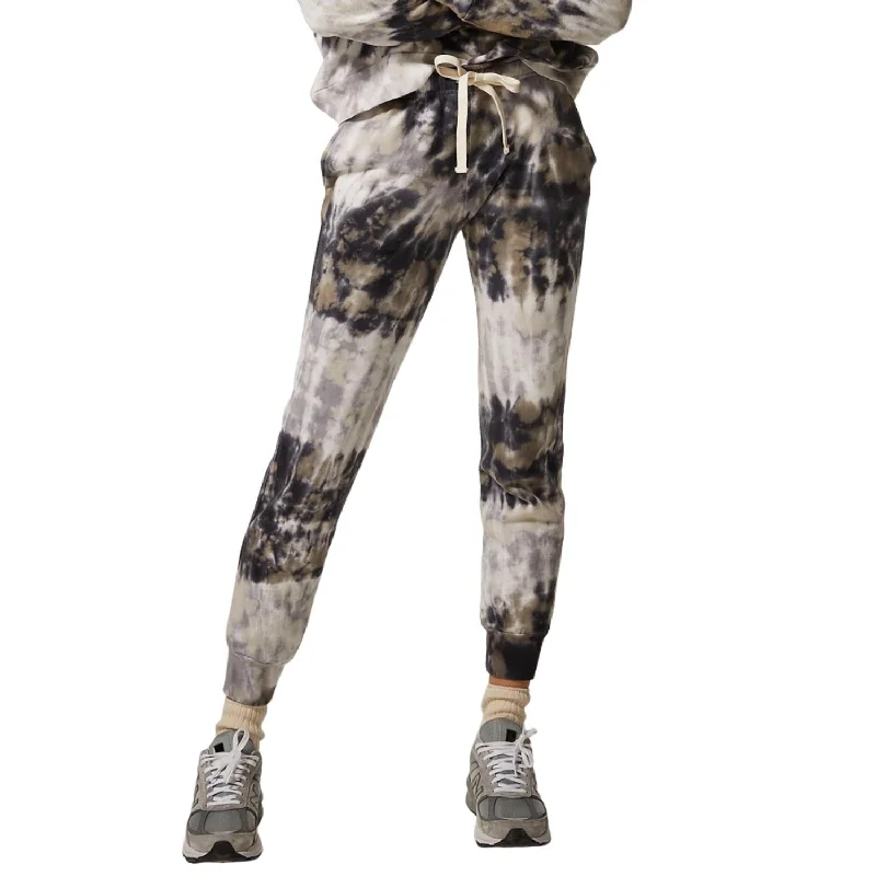 women's wedding pantsSpiral Tie Dye Joggers In Neptune/Grey