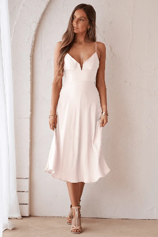 women's pear-shaped body dressesMicaela Dress - Ivory