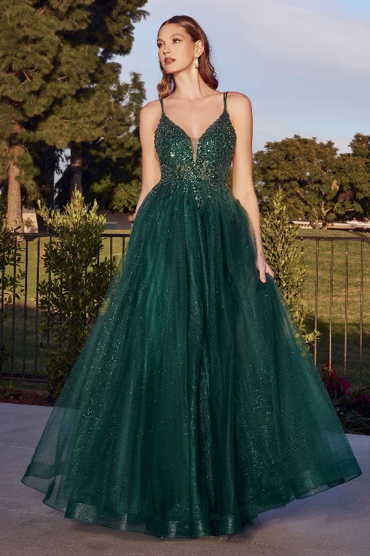 women's stretch dressesCinderella Divine CD0154 Long Formal Ball Gown Prom Dress Emerald