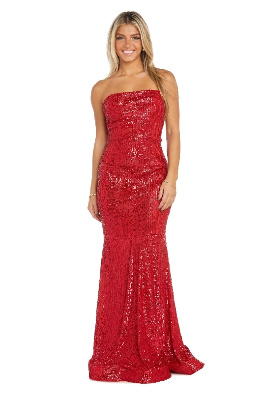 women's bodycon dressesMorgan & Co 13330M Prom Long Fitted Sequin Formal Dress